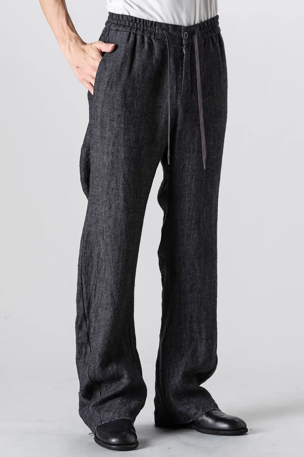 Anatomical easy pants Heavy linen