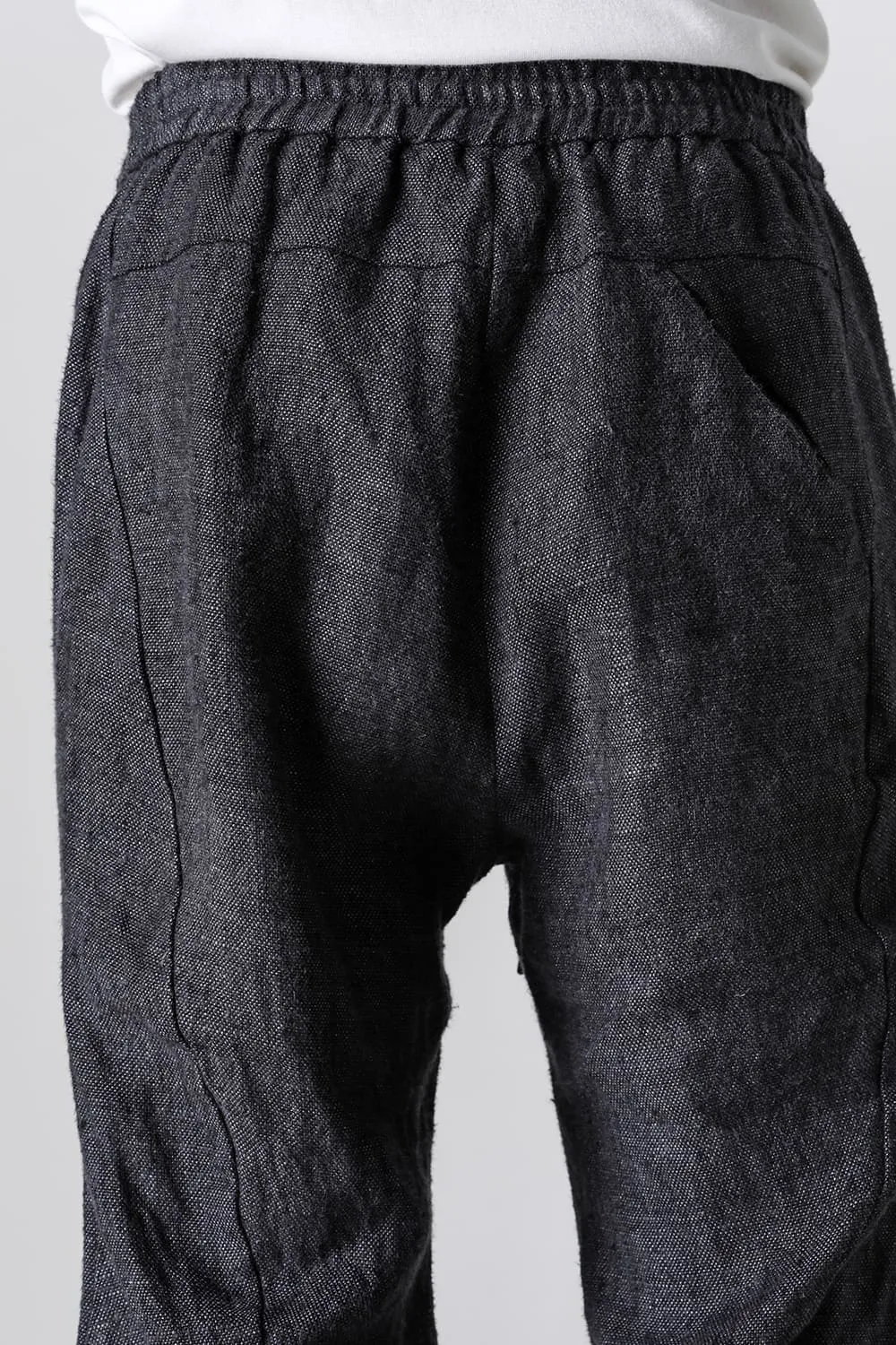 Anatomical easy pants Heavy linen
