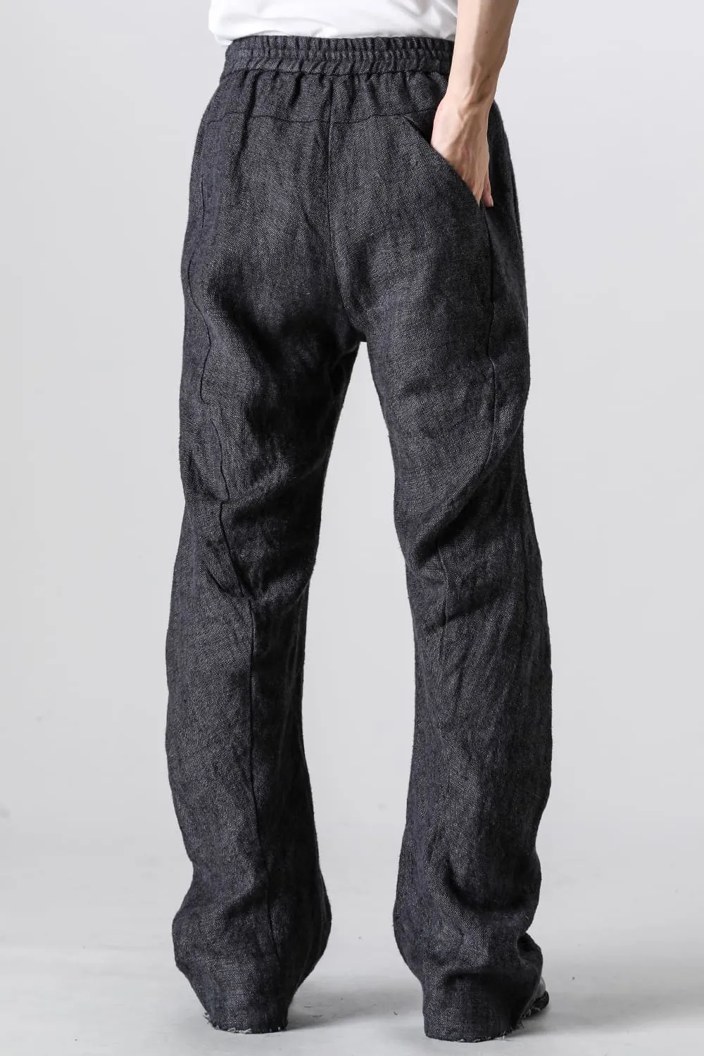 Anatomical easy pants Heavy linen