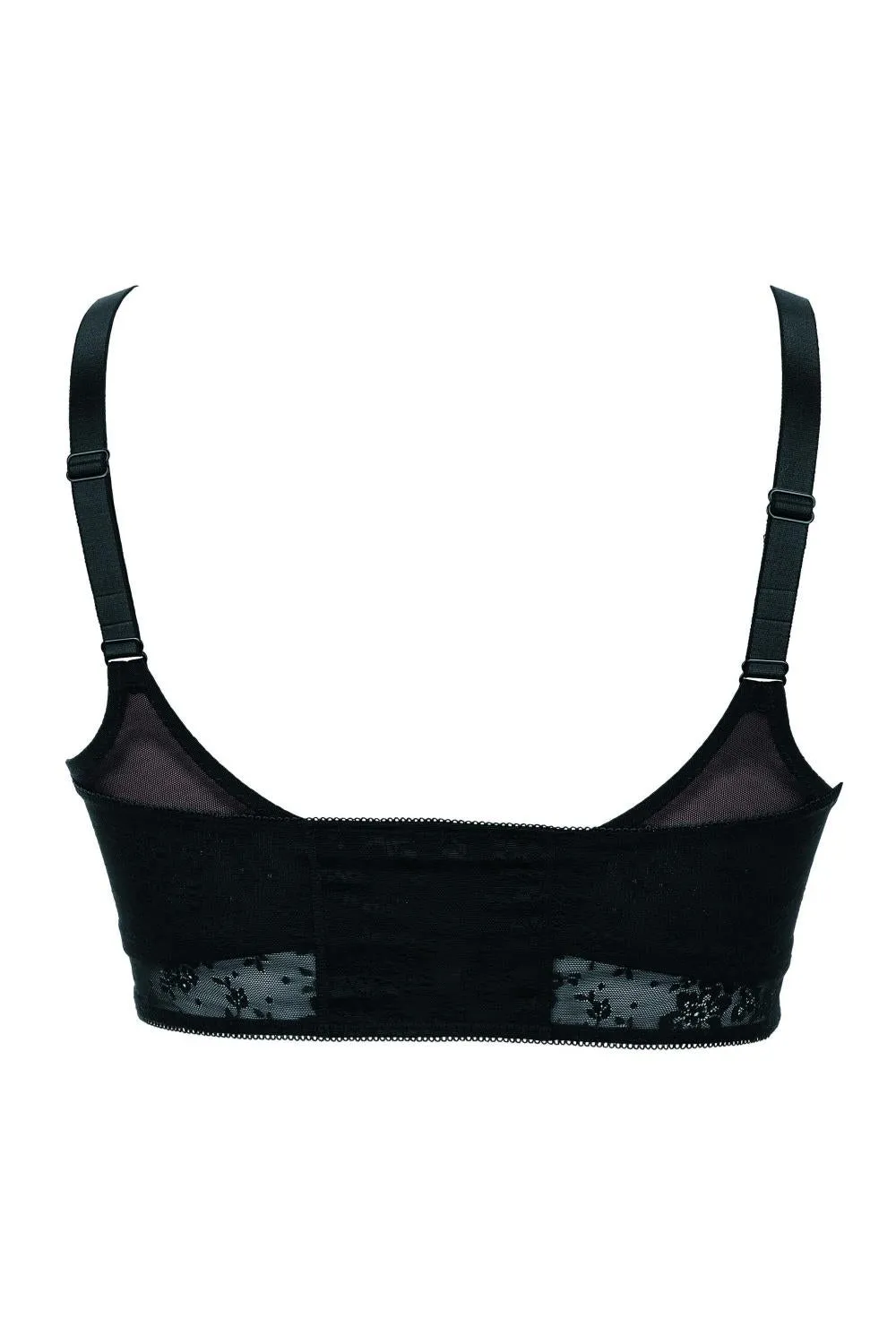 Anita Fleur Lace Clip-On Bandeau Top, Black (0600)