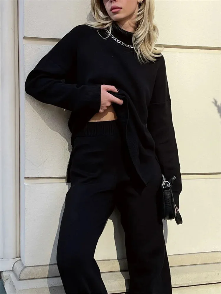Autumn Oversize Women Turtleneck Sweaters - Ailime Designs
