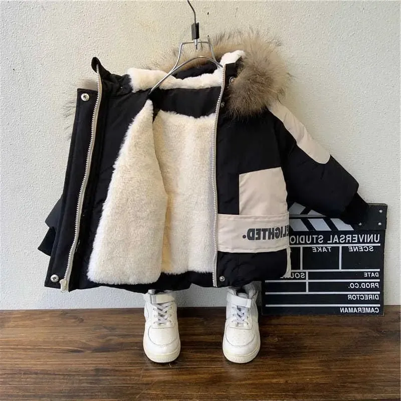Baby Fur Hooded Coat - Warm & Stylish Kids Parka