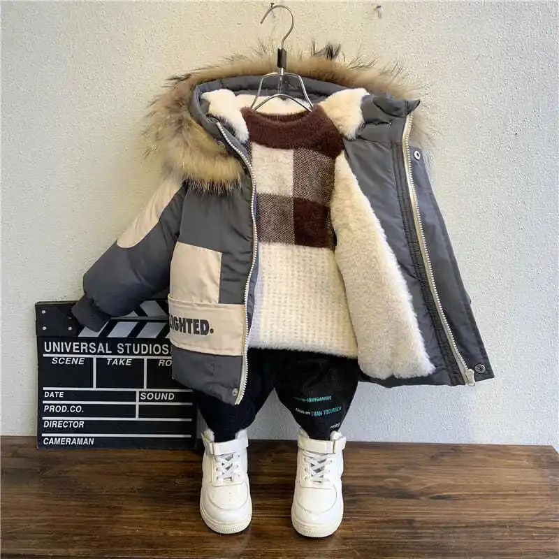 Baby Fur Hooded Coat - Warm & Stylish Kids Parka