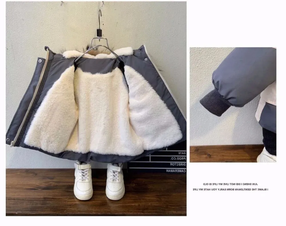 Baby Fur Hooded Coat - Warm & Stylish Kids Parka