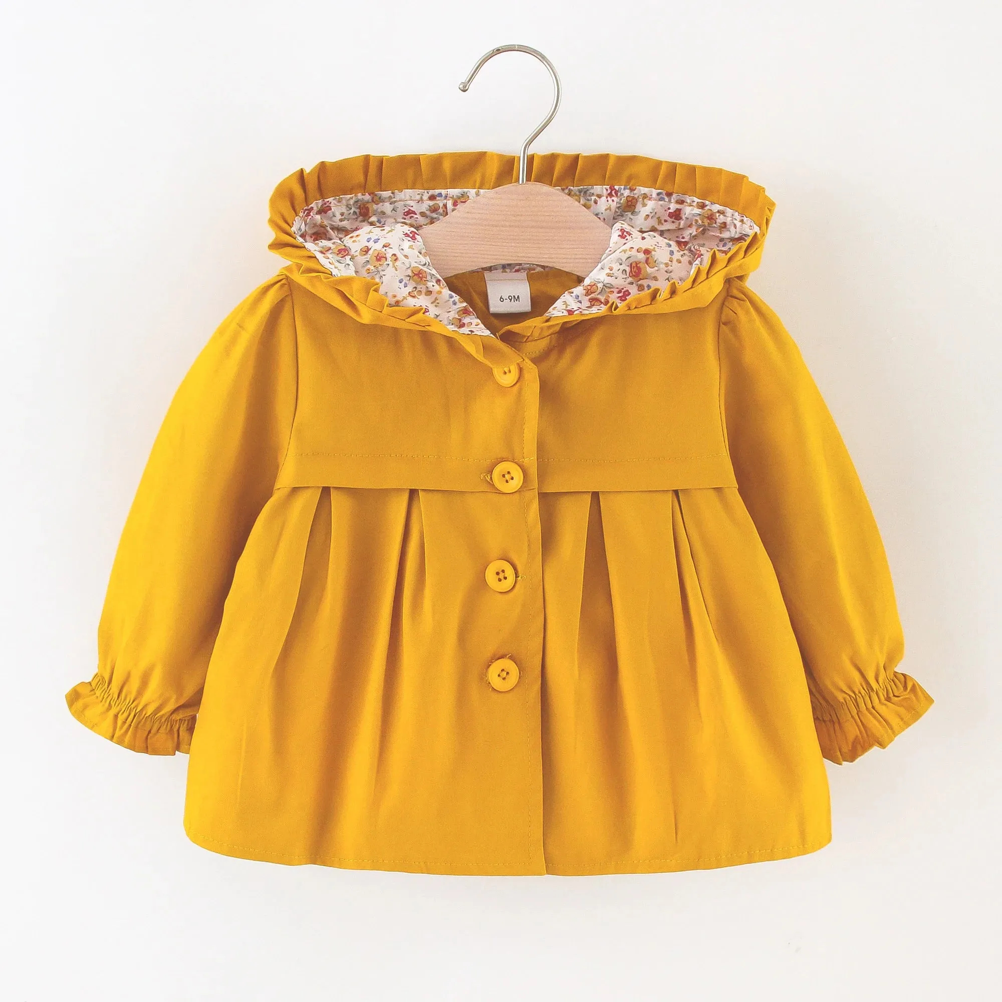 Baby Girls Toddler Hooded Jackets