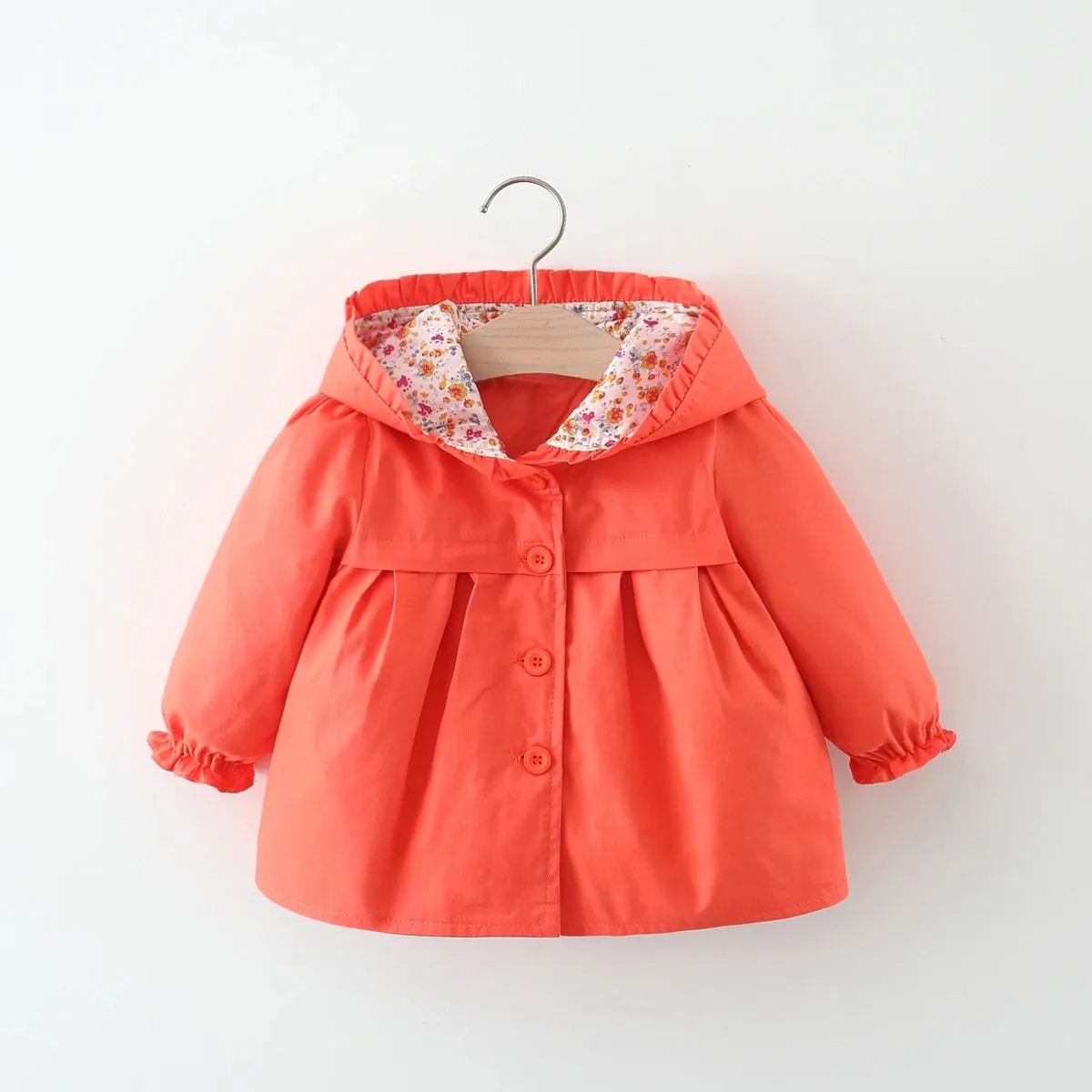 Baby Girls Toddler Hooded Jackets