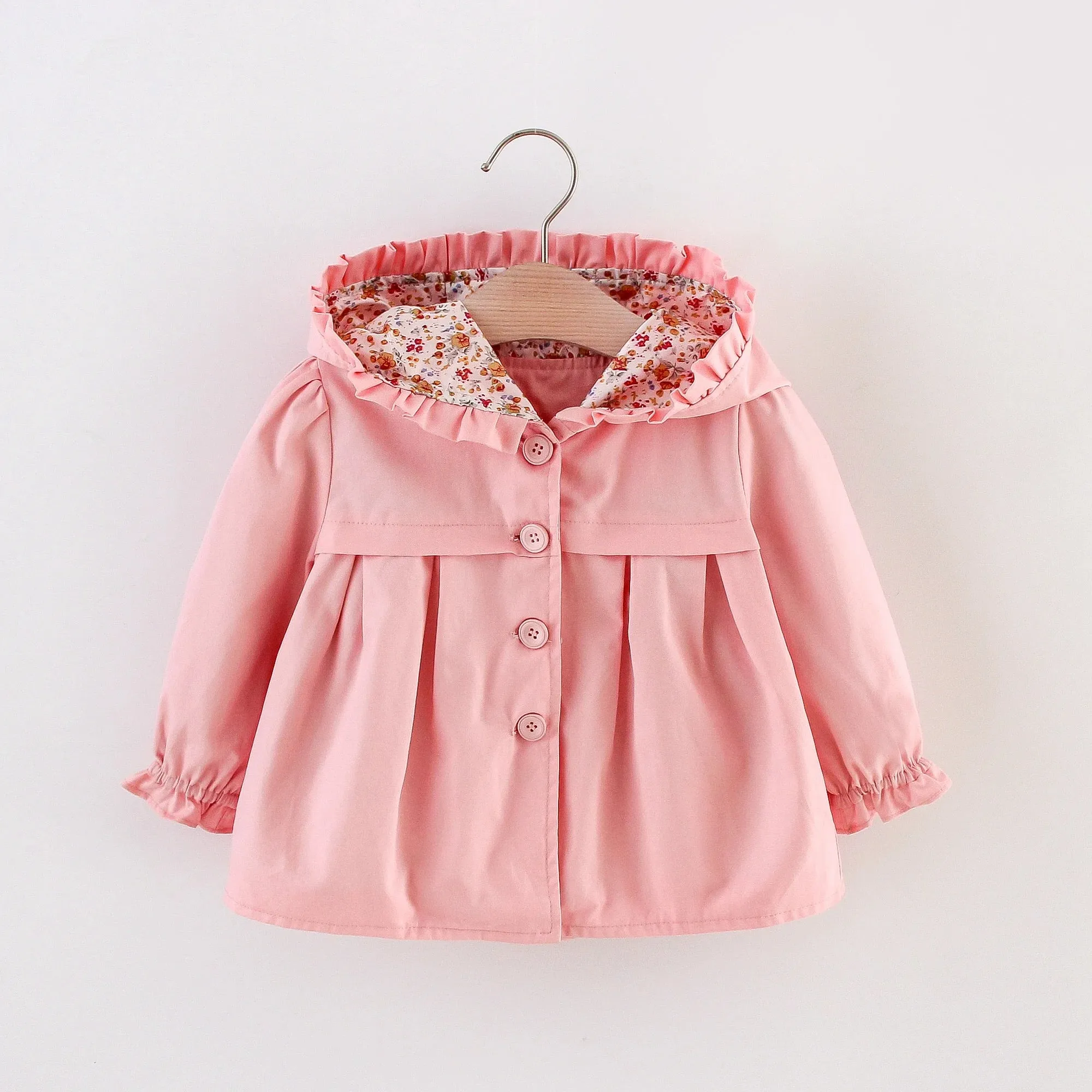 Baby Girls Toddler Hooded Jackets
