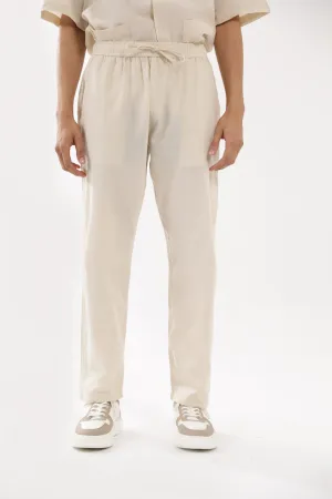 BAGGY FIT LINEN EASY PANTS