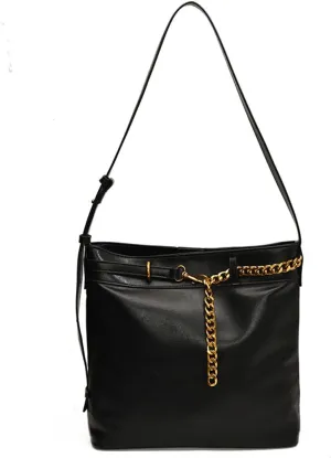 Bags for Women Simple Chain Underarm Bag Women's Commuting Trendy Versatile Tote Bag Shoulder Crossbody Bag(Black)