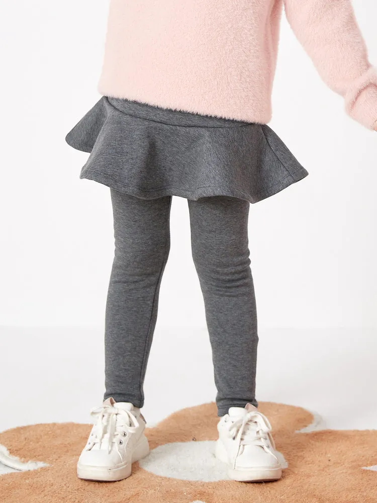 Balabala Toddler Girl Fleece Culottes Trousers