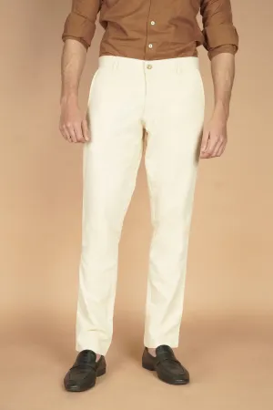 Blond Irish Linen Trousers
