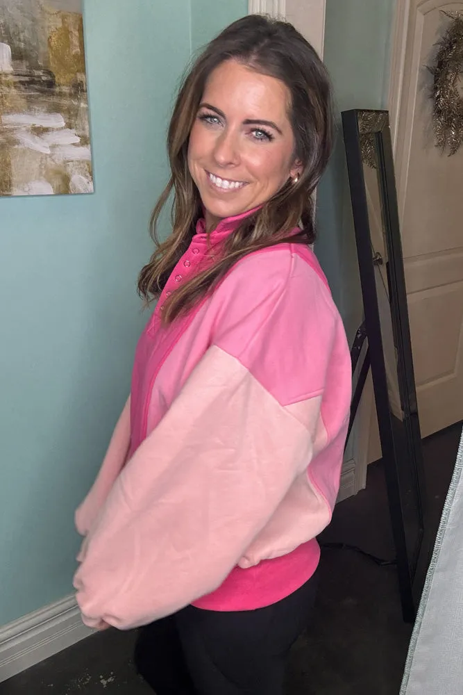 Bubblegum Cutie Pullover-Fuchsia/Multi