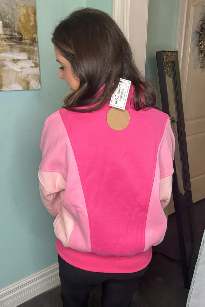 Bubblegum Cutie Pullover-Fuchsia/Multi