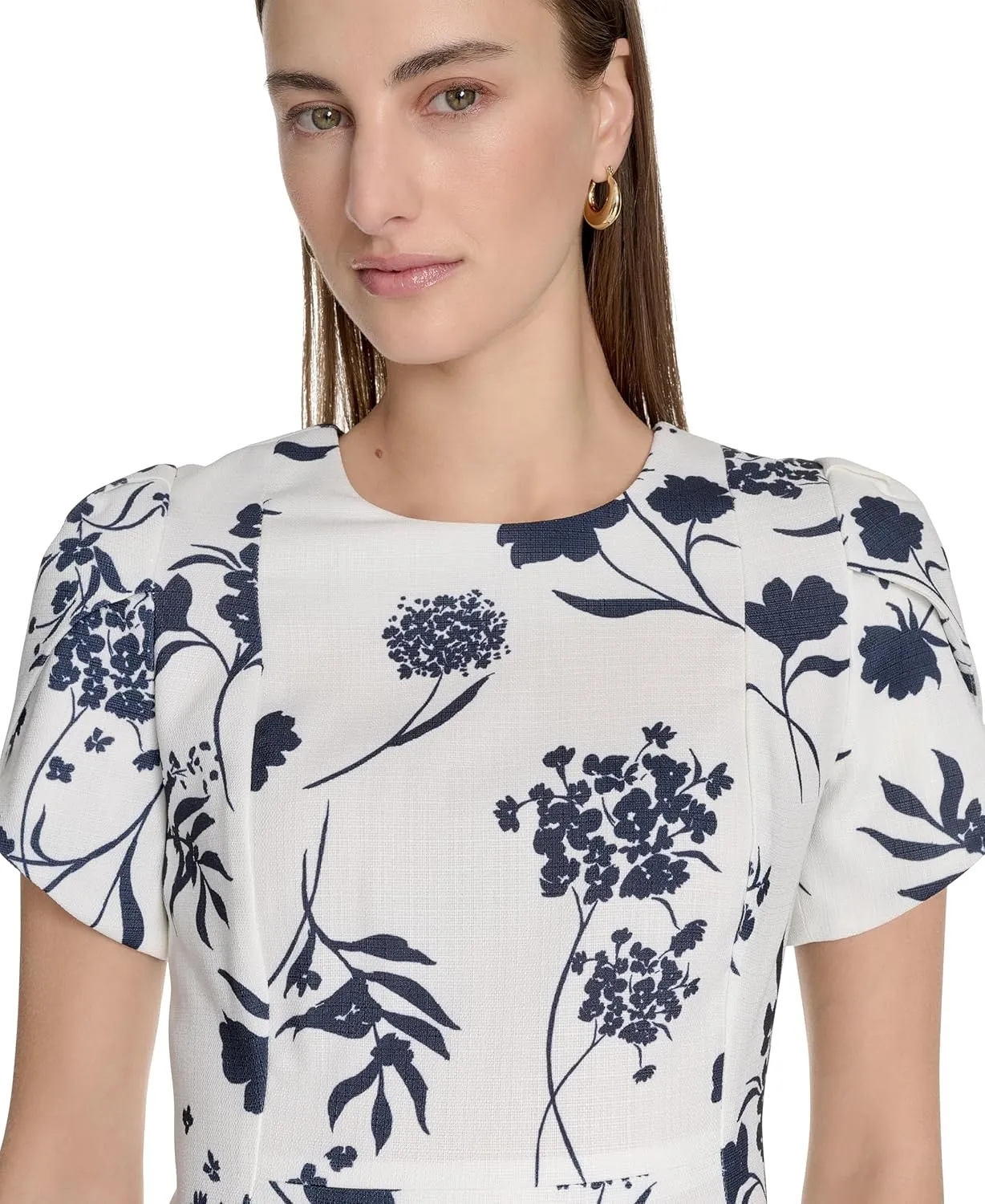 Calvin Klein Women's Floral Sheath Career Event Dress