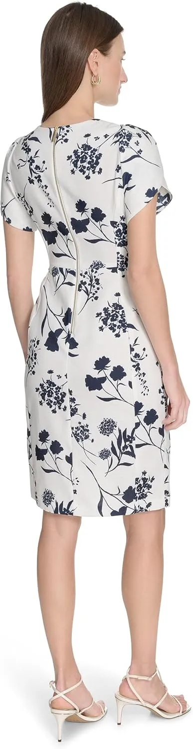 Calvin Klein Women's Floral Sheath Career Event Dress