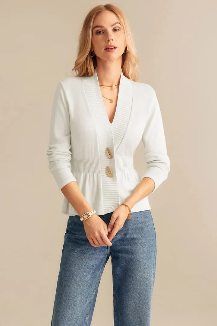 Casual Button Down Open Front Sweater Cardigan