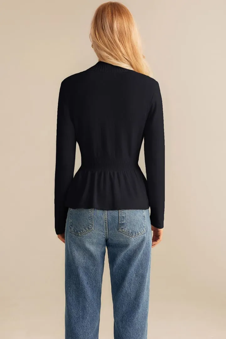 Casual Button Down Open Front Sweater Cardigan