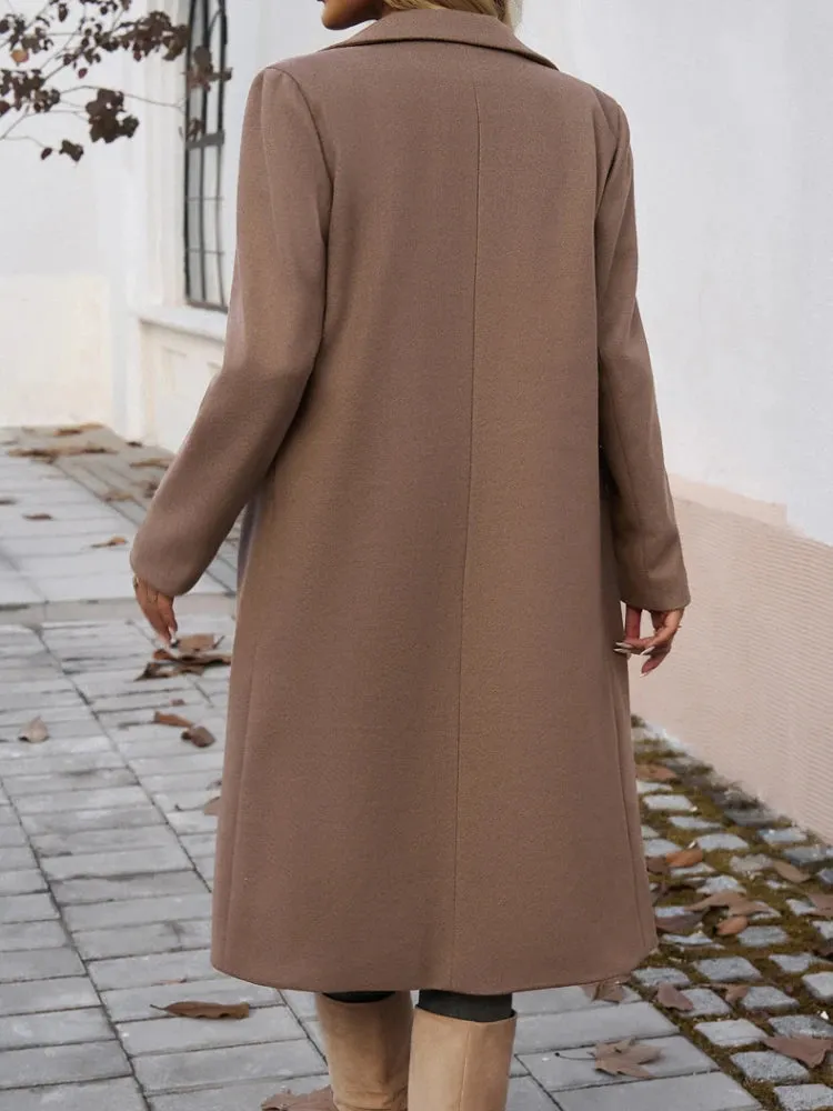 Clarise | Elegant V-Neck Coat