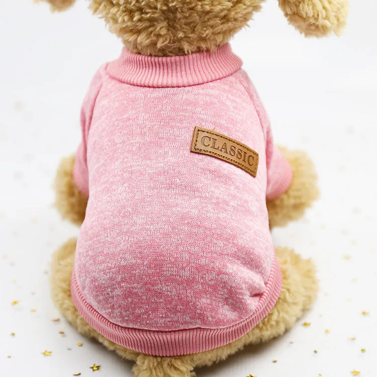 Classic Warm Sweaters for Dogs and Cats