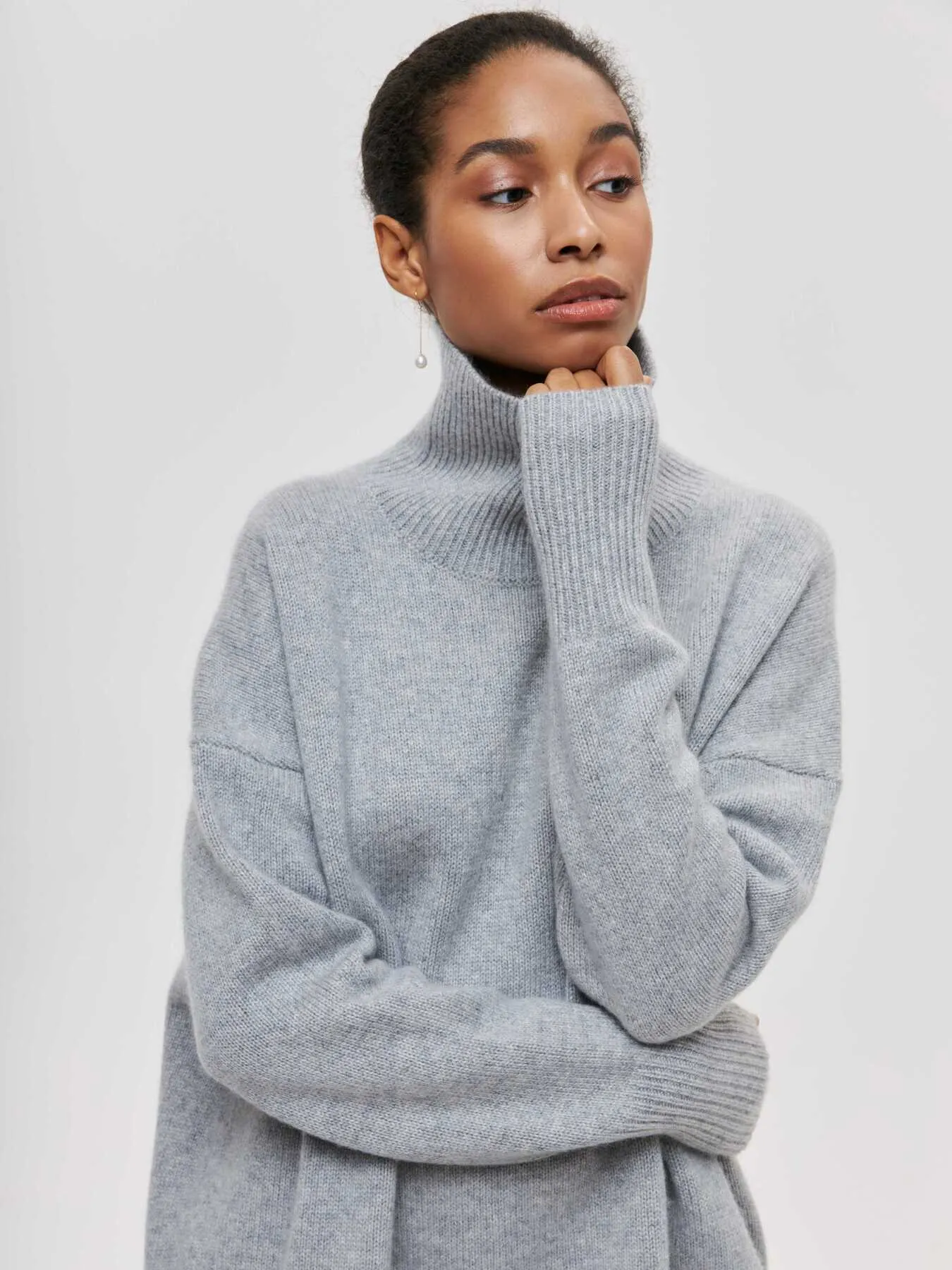 Cozy Elegant Turtleneck Knitted Sweater