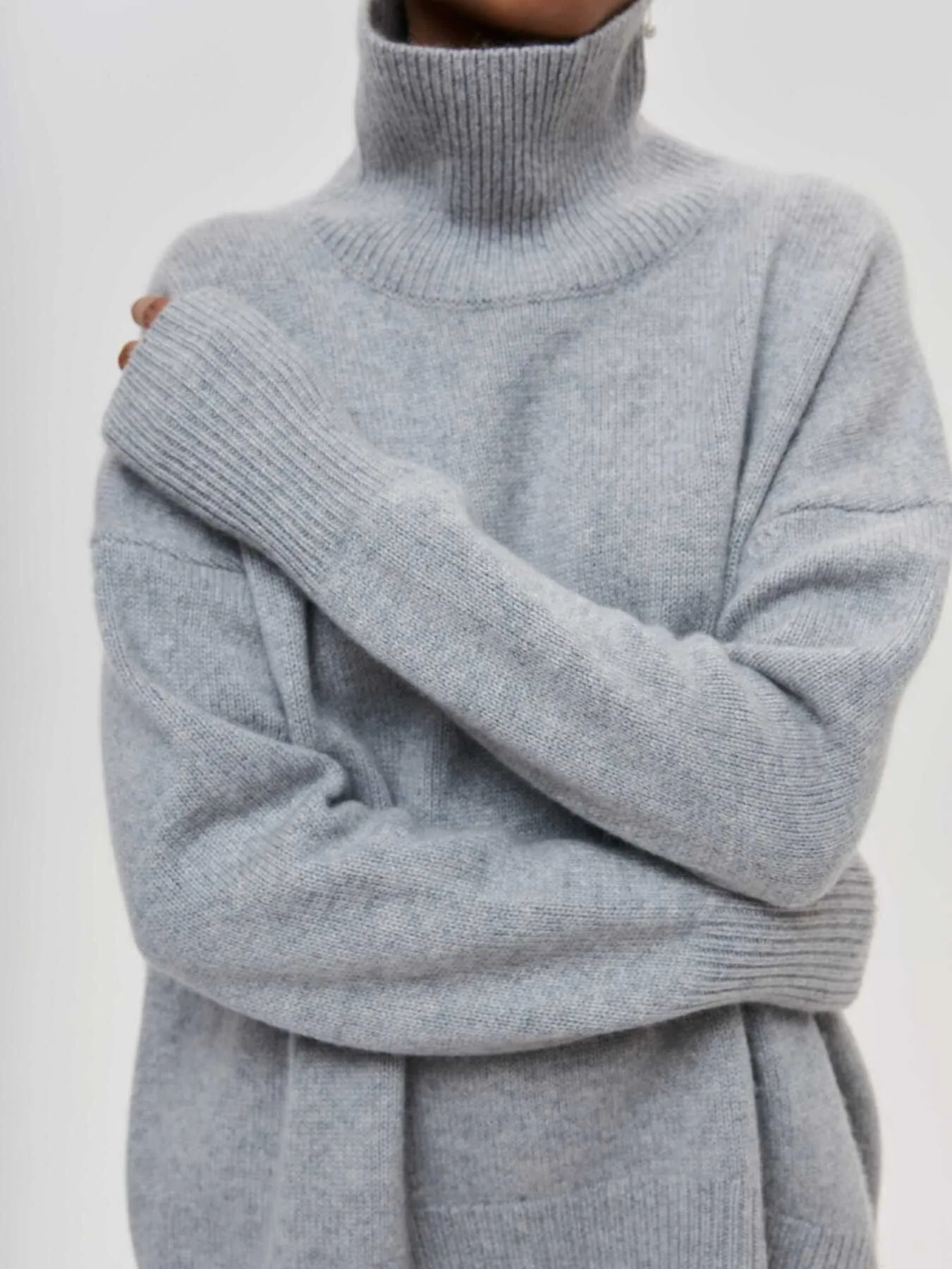 Cozy Elegant Turtleneck Knitted Sweater