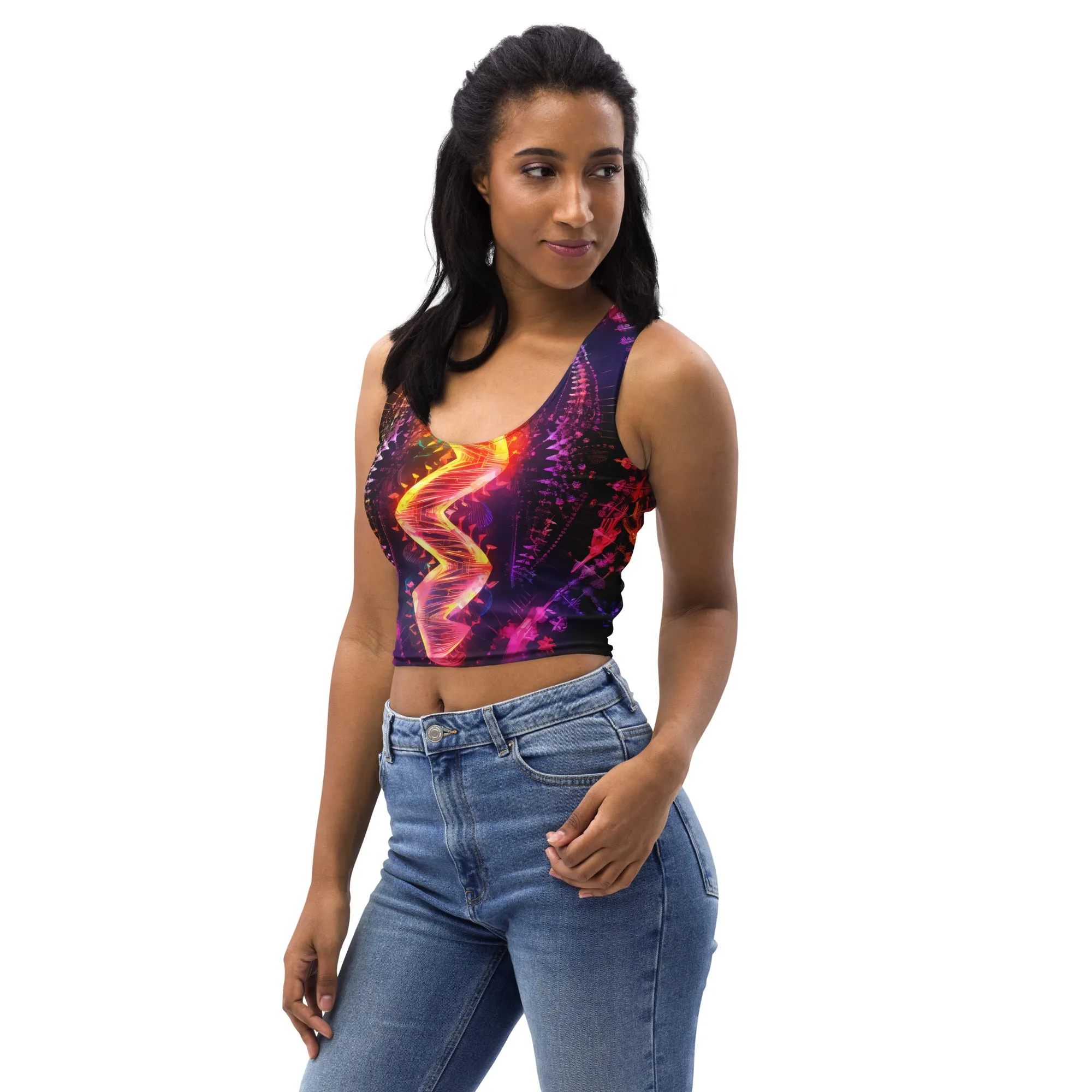 Crop Top Fluo DNA