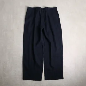 dark indigo wide easy pants