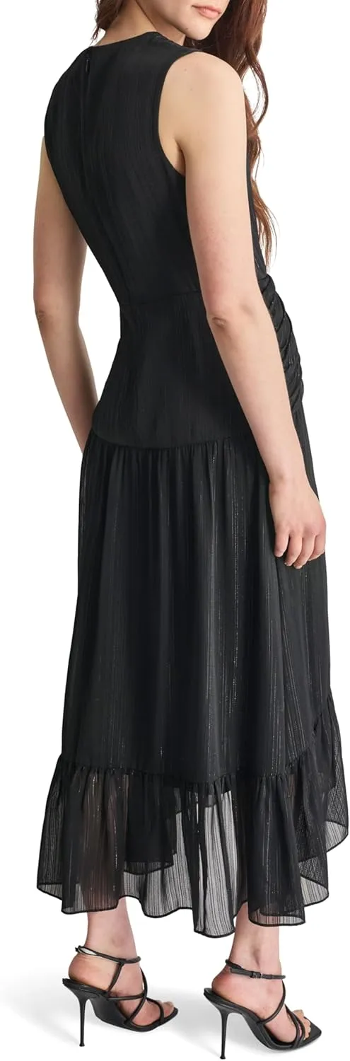 DKNY Women's V-Neck Twist Front Sleeveless Dress