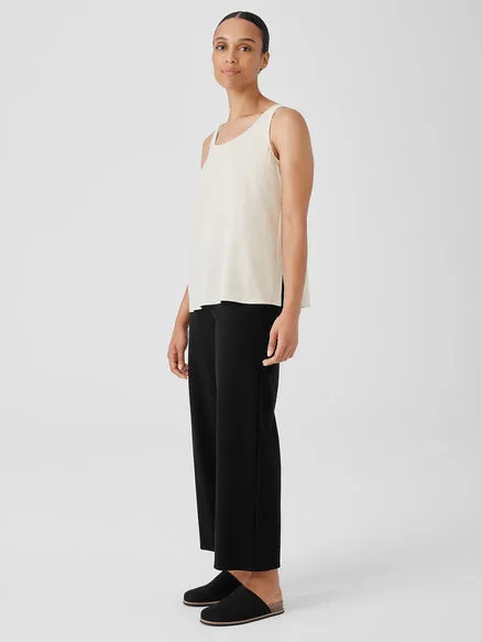 EILEEN FISHER - SILK SCOOP NECK TOP