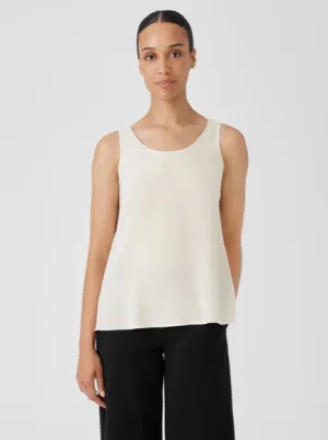EILEEN FISHER - SILK SCOOP NECK TOP