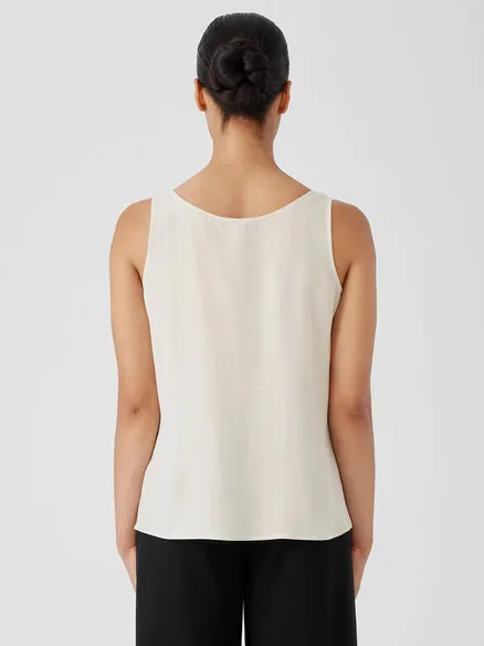 EILEEN FISHER - SILK SCOOP NECK TOP