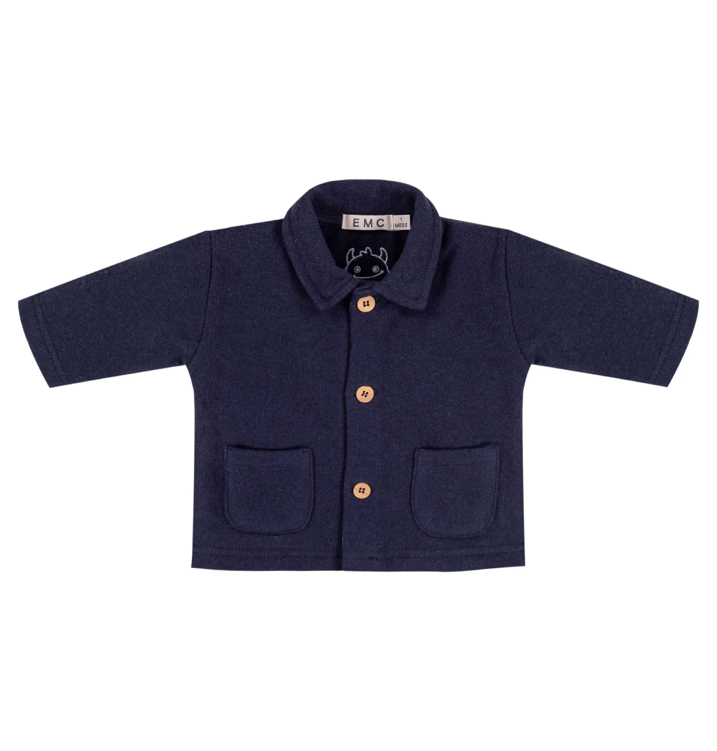 EMC Navy Knit Fabric Jacket
