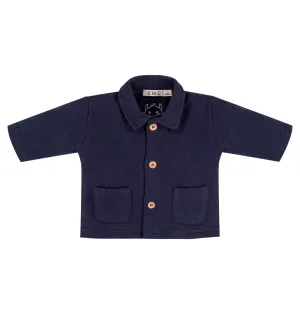 EMC Navy Knit Fabric Jacket