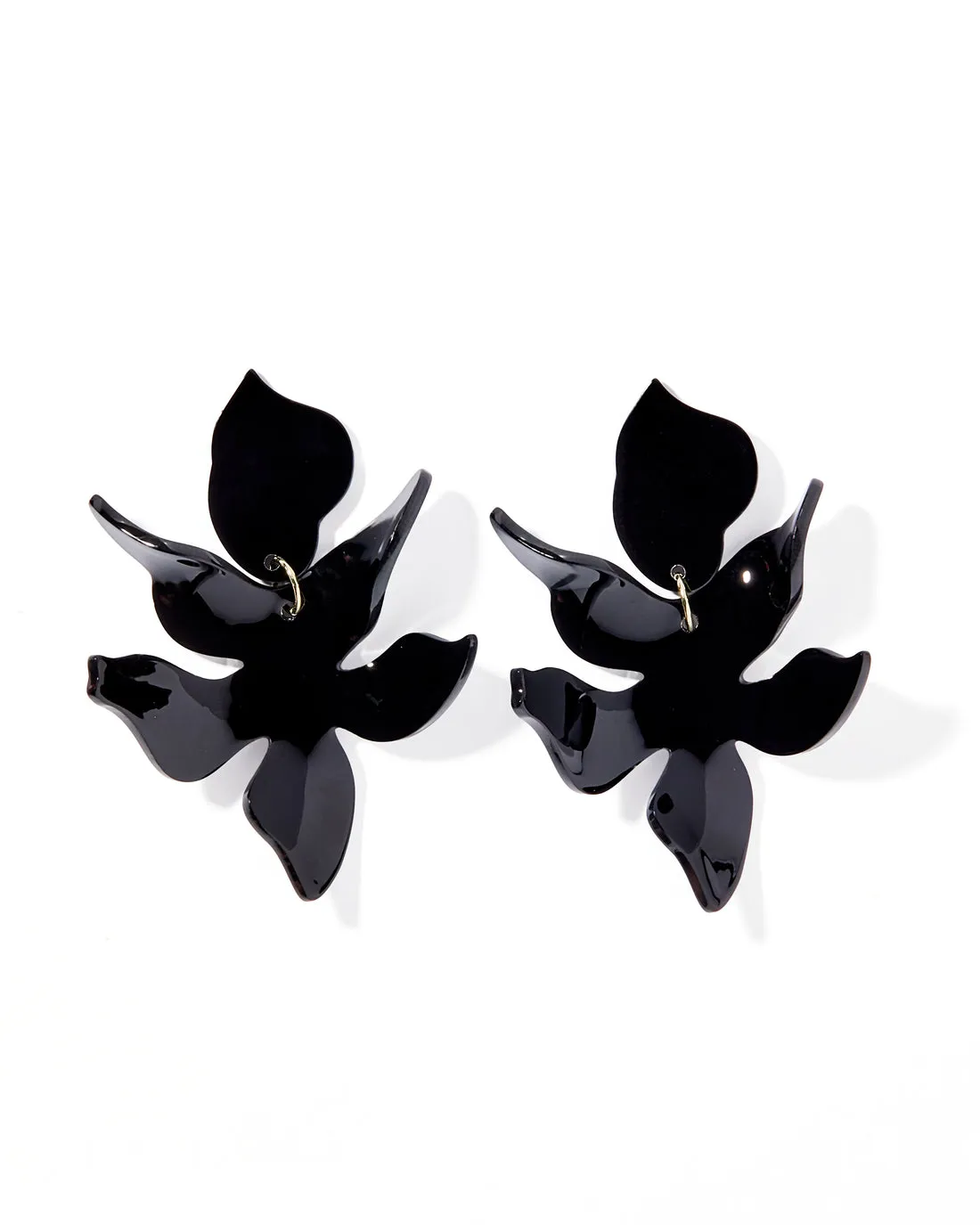 Flora Earrings | True Black