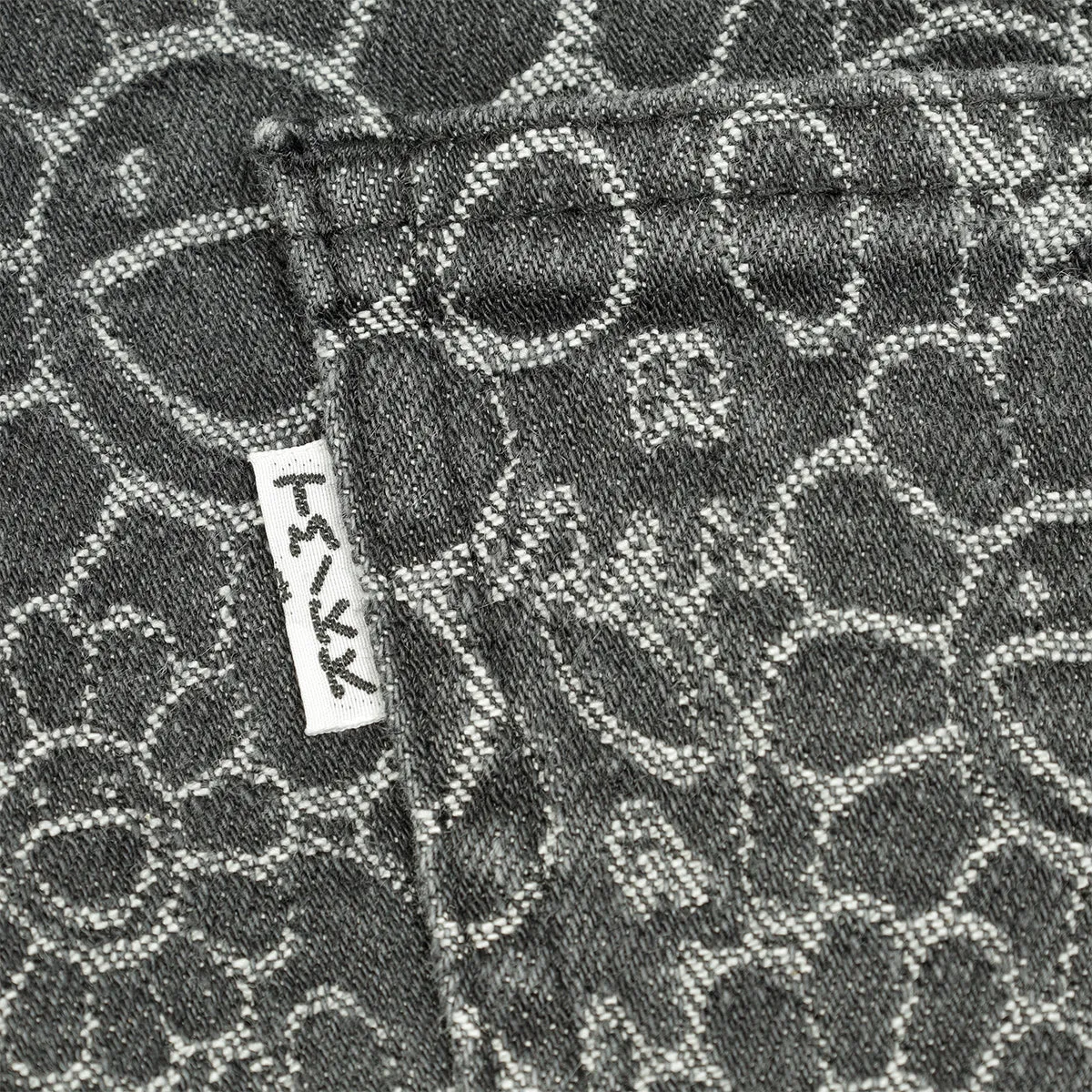 Flowers & Skulls Jacquard Stretch Denim Skinny Pants