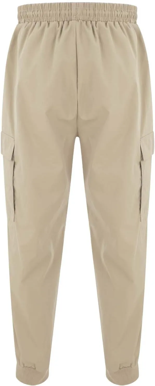 GIERIDUC Men's Paisley Pants Cargo Jogger Men's Tall Size Athletic Pants Mens Polyester Cargo Pants Relaxed Fit Cord Trouser
