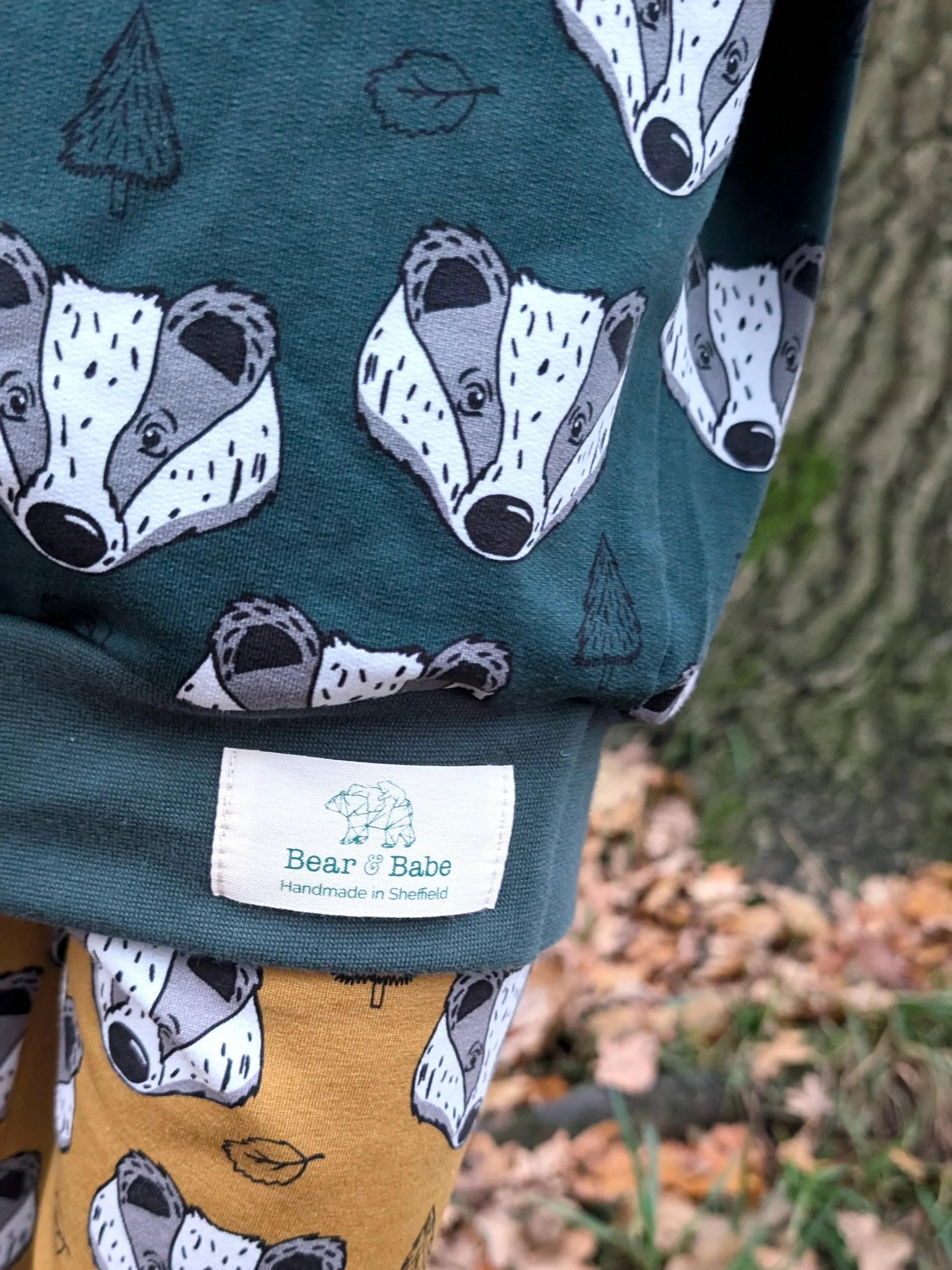 Green Badgers Baby and Children's Sweater