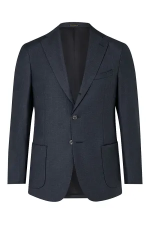 Grey Single Breasted Wool Suit