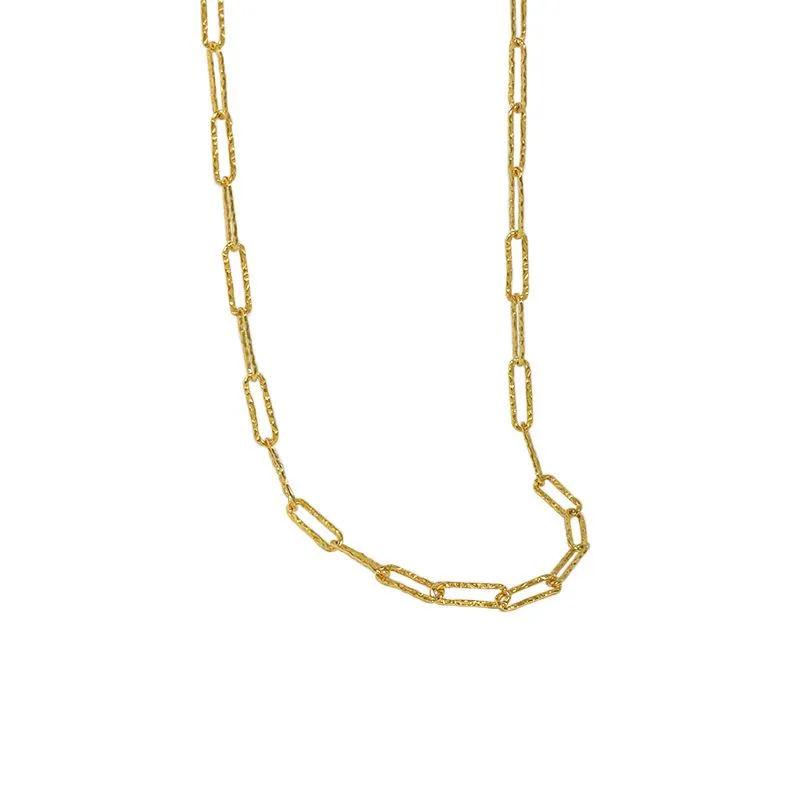 Hammered Collection Necklace in Gold-Plated