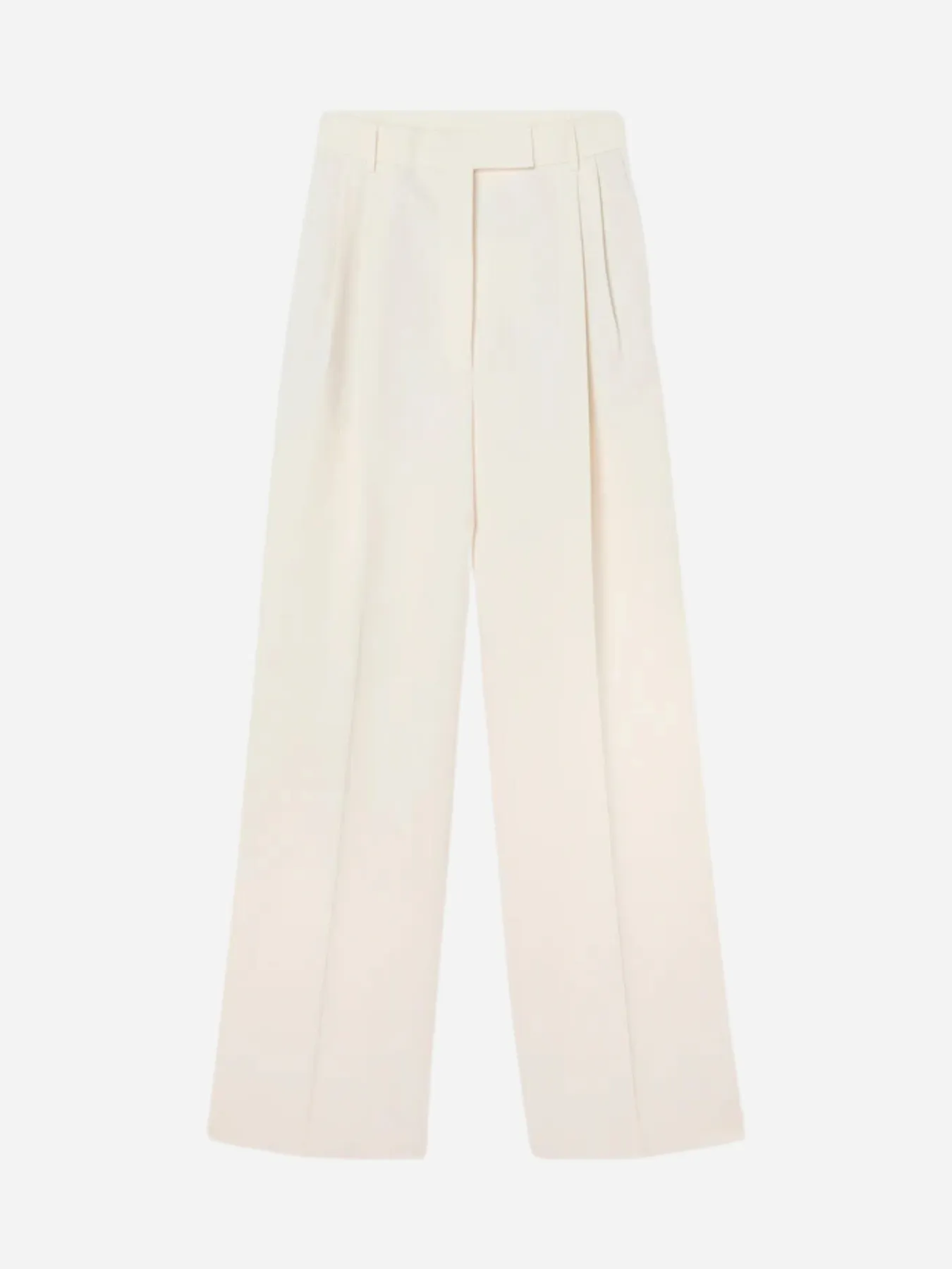 High-Waist Tailored Trousers - Off White