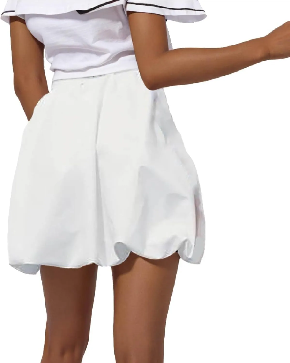 High Waisted Shirts for Women Summer Soft Smooth Super Comfort Skirt Wrapped Casual Elegant Skirt 2025 Outfits