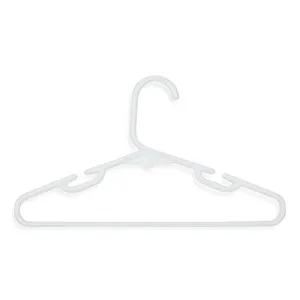 Honey-Can-Do HNGT01328 30-Pack Kid's Tubular Hangers, White