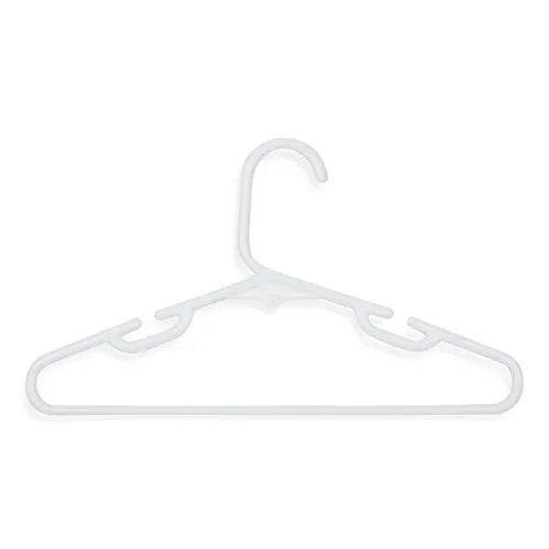Honey-Can-Do HNGT01328 30-Pack Kid's Tubular Hangers, White