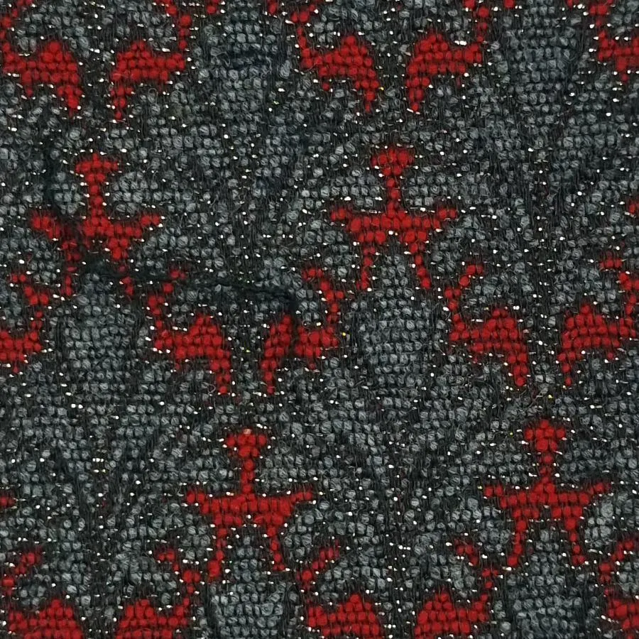 Jacquard Wool Polyester Acrylic Metallic Woven Fabric - FAB1461