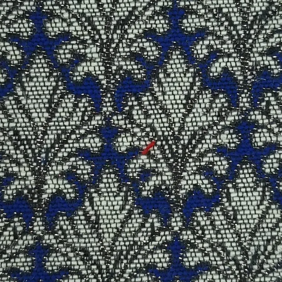 Jacquard Wool Polyester Acrylic Metallic Woven Fabric - FAB1461