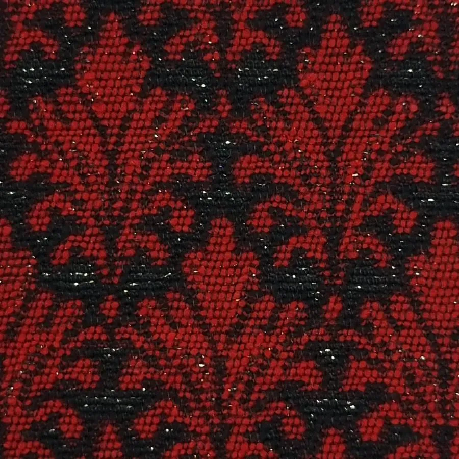 Jacquard Wool Polyester Acrylic Metallic Woven Fabric - FAB1461