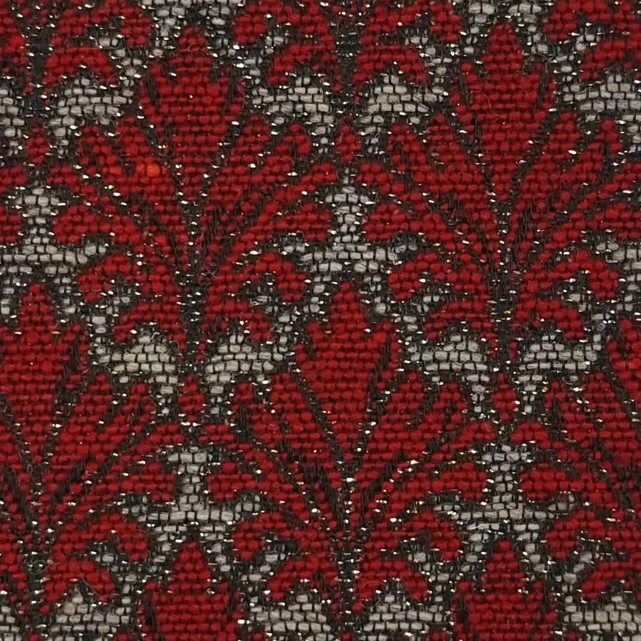 Jacquard Wool Polyester Acrylic Metallic Woven Fabric - FAB1461