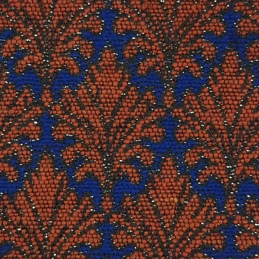 Jacquard Wool Polyester Acrylic Metallic Woven Fabric - FAB1461