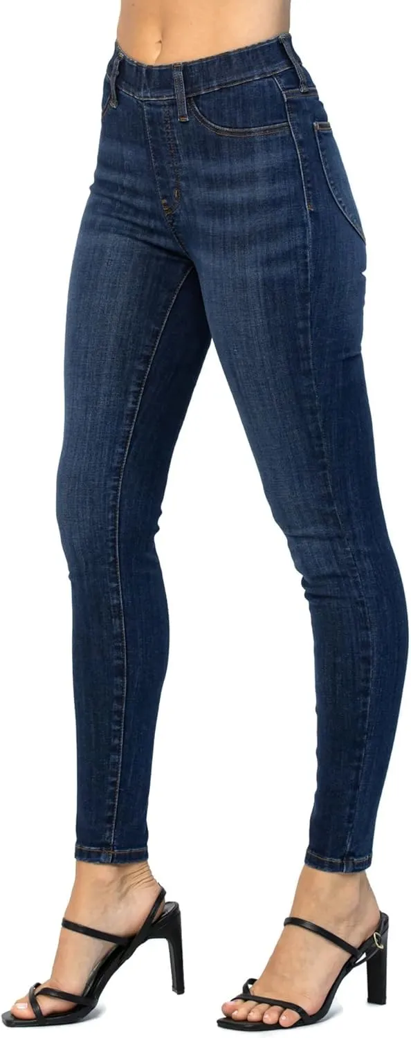 Judy Blue Women's High Rise Skinny Easy Pull On Jeggings