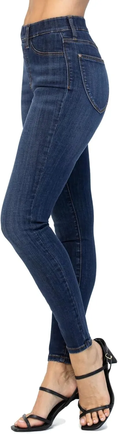 Judy Blue Women's High Rise Skinny Easy Pull On Jeggings